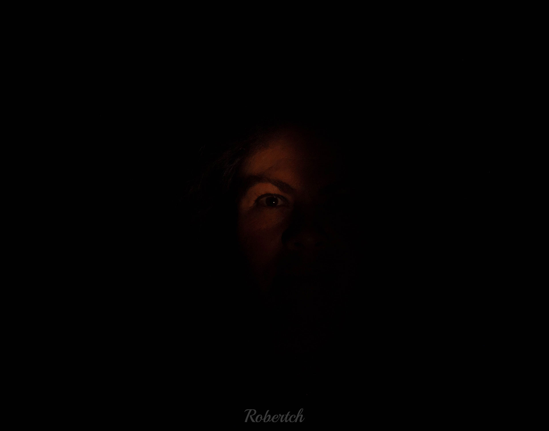 Retrato en la oscuridad.