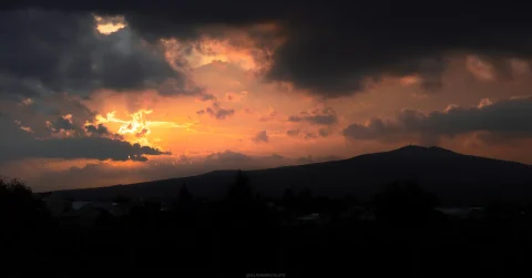 Atardecer, Apan, Hidalgo, México.