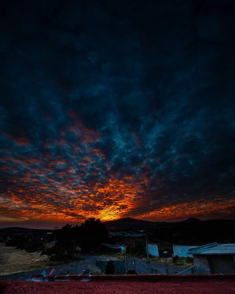 Atardecer en el Estado de México.
