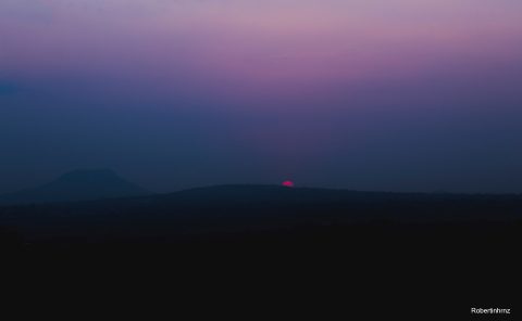 Gradiente atardecer en Nopaltepec.
