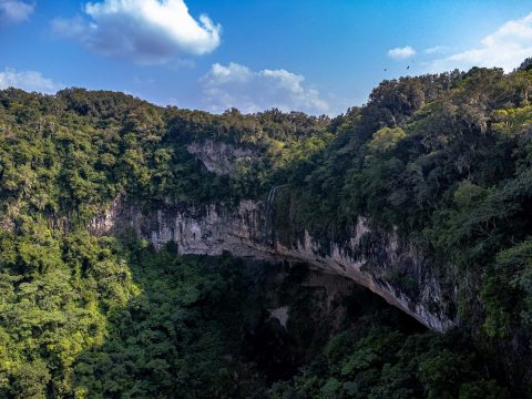 Cascada de Cuatenahuatl. Huautla, Hidalgo, México.