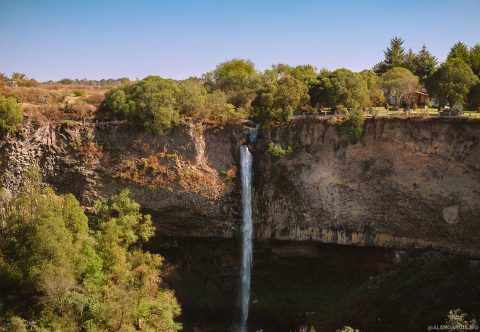 Cascada en Huasca de Ocampo, Hidalgo.
