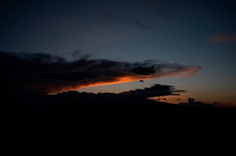 Atardecer con nubes